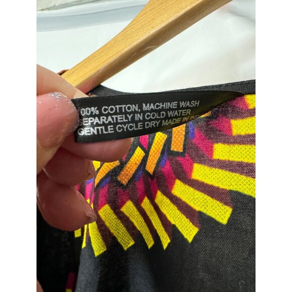 Boho sophistication cotton showstopper chic dramatic Bold pattern long wrap afri - Picture 7 of 12